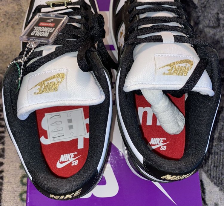 Nike Sb Dunk Low Supreme Stars Black 2021
