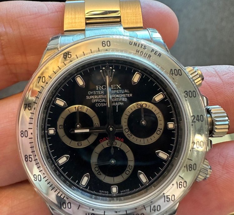Rolex Daytona 2008 Black Dial 116520 Full Stickers Full Set Nos Unworn