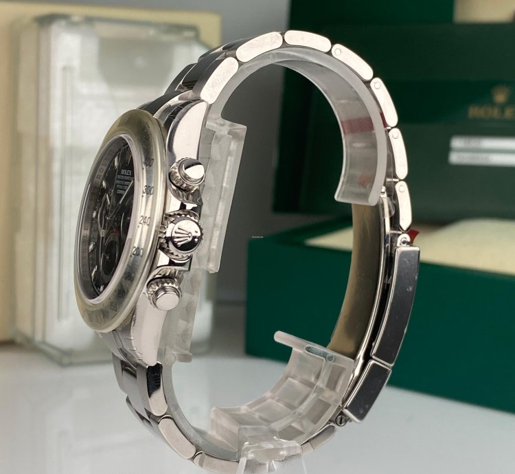 Rolex Daytona 2014 Rolex Daytona 116520 New Old Stock Aph Black Dial Random Full Stickers Nos Complete