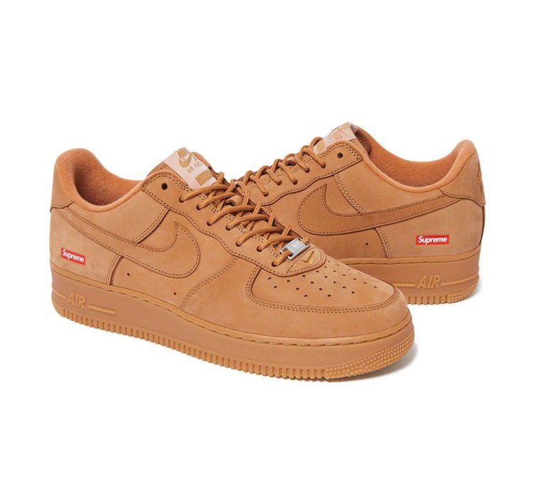 Supreme Nike Air Force 1 Low In Wheat - Size 9 5