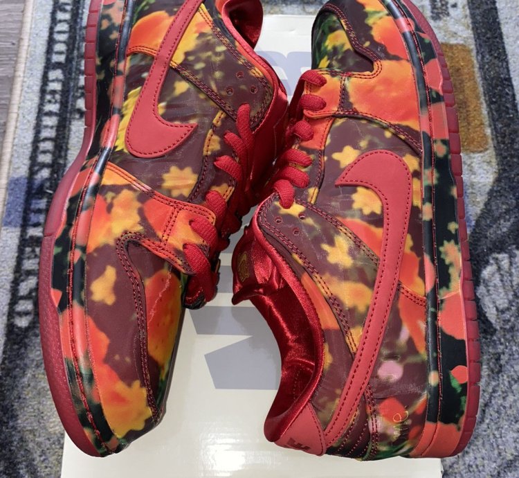 Nike Sb Dunk Low The Wizard Of Oz Poppy Field