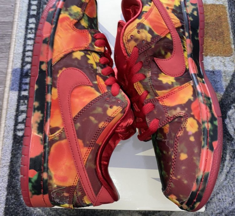 Nike Sb Dunk Low The Wizard Of Oz Poppy Field