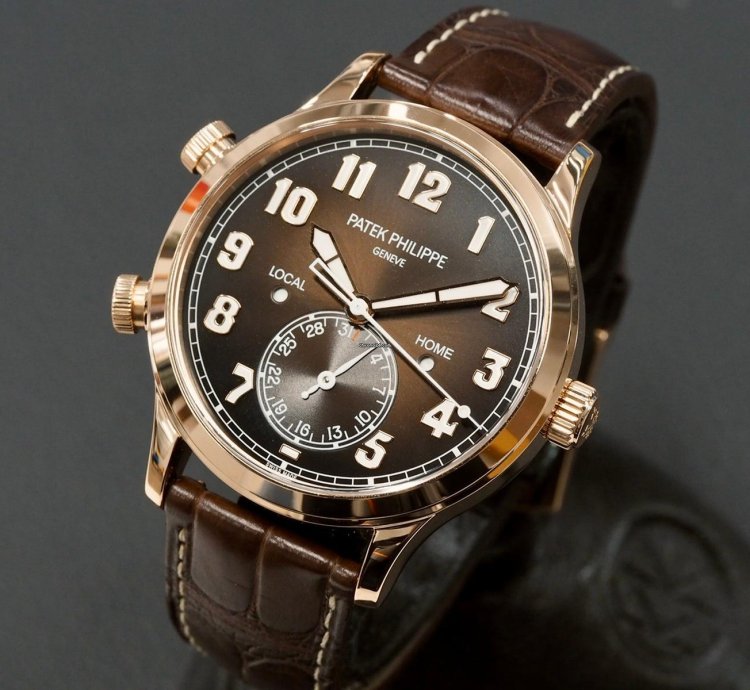 Patek Philippe Calatrava Pilot Travel Time Rose Gold