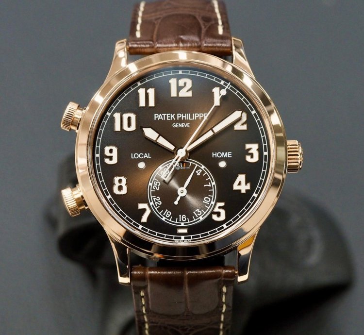 Patek Philippe Calatrava Pilot Travel Time Rose Gold