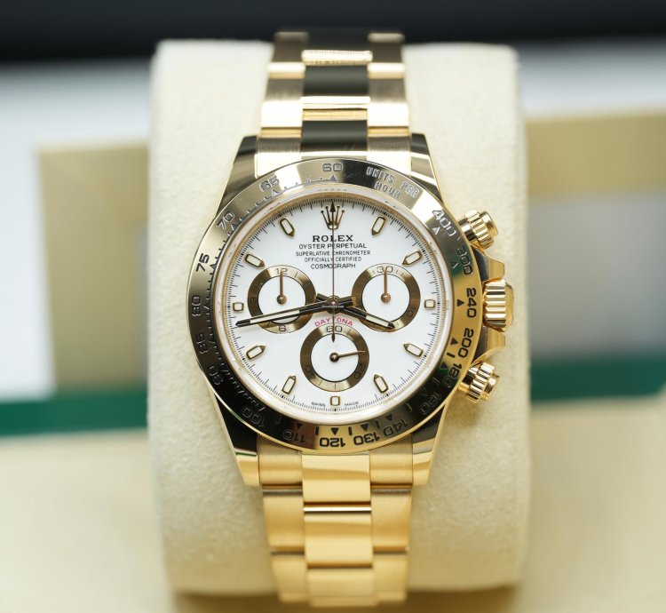 Rolex Daytona 2019 Yellow Gold Daytona Factory White Dial Unworn 116508 Box And Papers