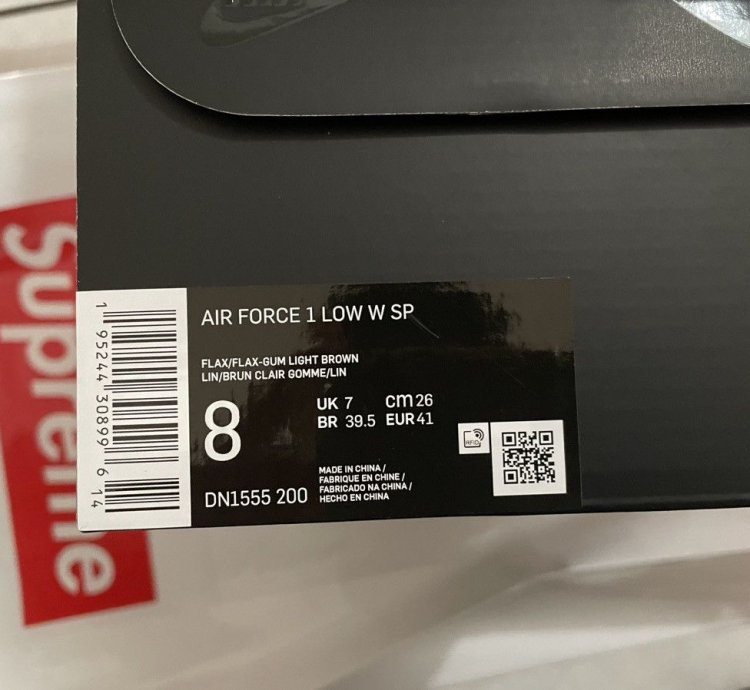 Supreme Nike Air Force 1 Low Sp Brown