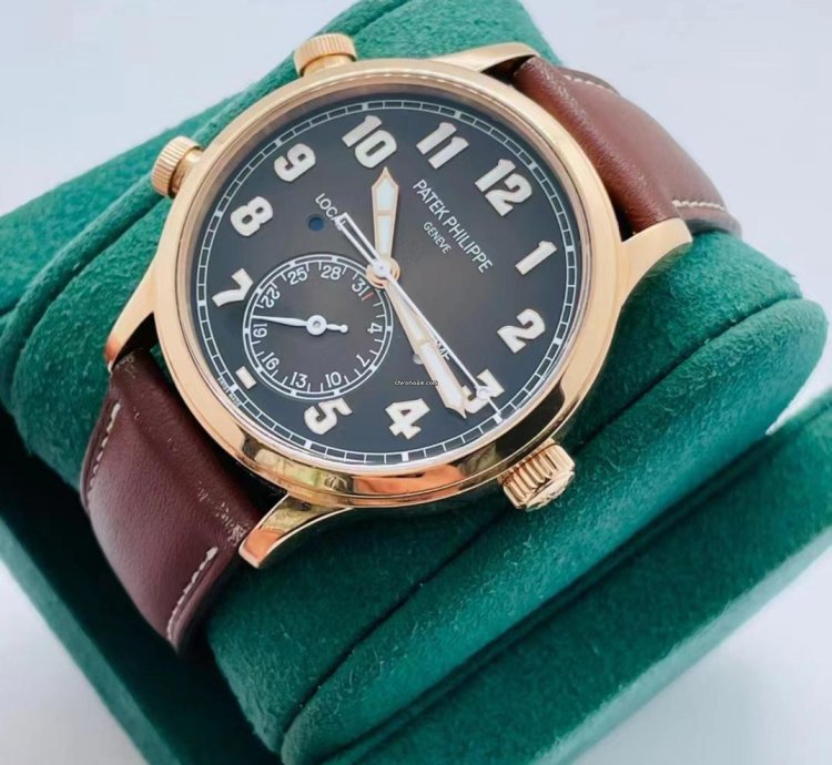 Patek Philippe Calatrava Pilot Travel Time Rose Gold 2020