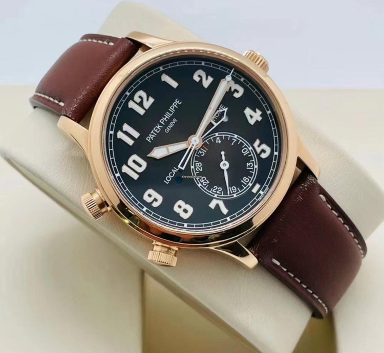Patek Philippe Calatrava Pilot Travel Time Rose Gold 2020