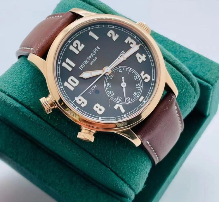 Patek Philippe Calatrava Pilot Travel Time Rose Gold 2020