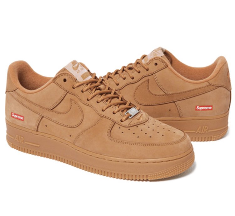 Supreme Nike Air Force 1 Low Wheat