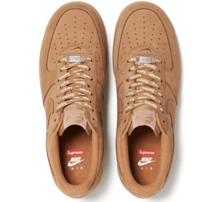Supreme Nike Air Force 1 Low Wheat