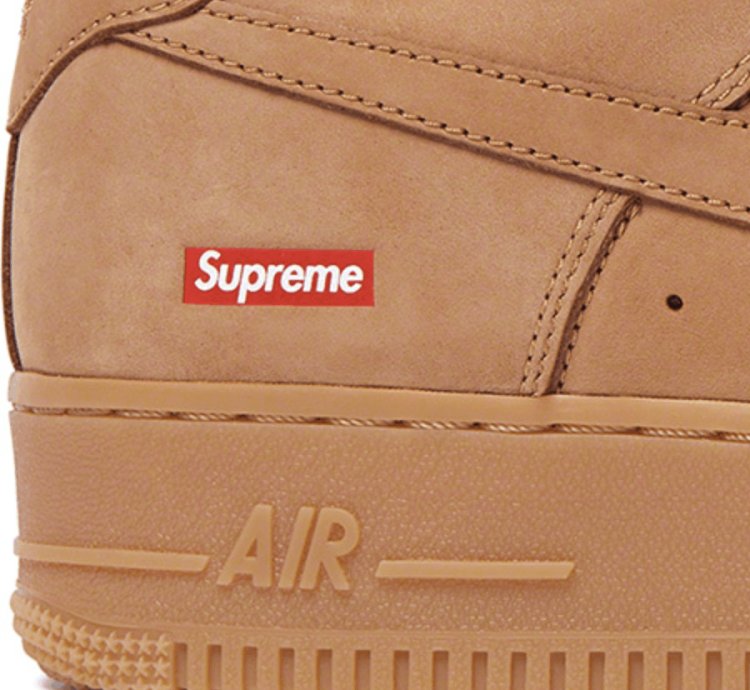 Supreme Nike Air Force 1 Low Wheat