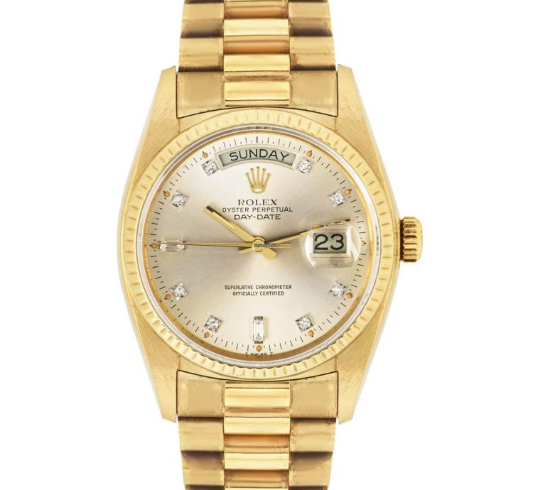 Rolex Day-date 36 Nos Diamond Dial 18038