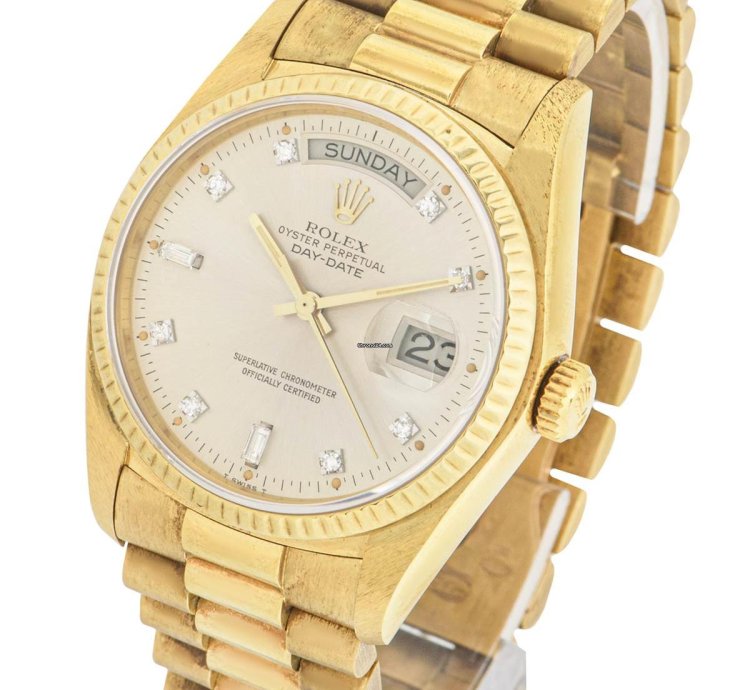 Rolex Day-date 36 Nos Diamond Dial 18038
