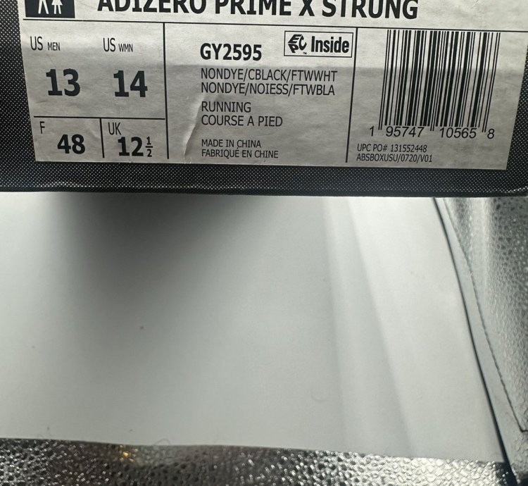 Adidas Adizero Prime Strung Non Dyed