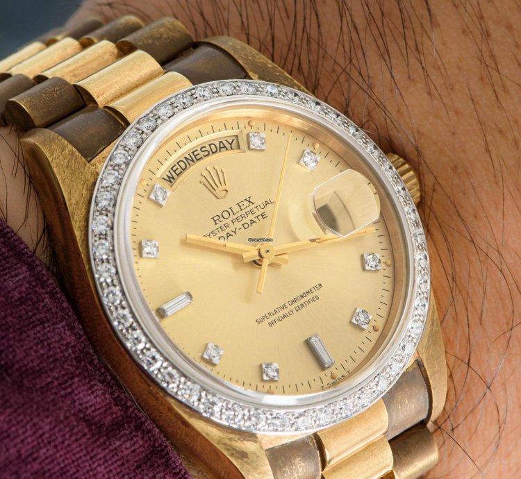 Rolex Day-date 36 Nos Diamond Set 18048
