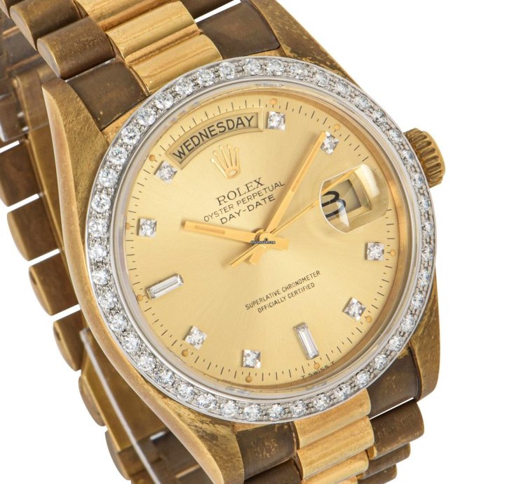 Rolex Day-date 36 Nos Diamond Set 18048