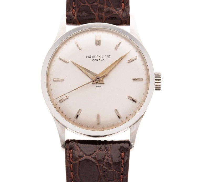 Patek Philippe Calatrava Platinum Calatrava Watch Ref 570 With Archive