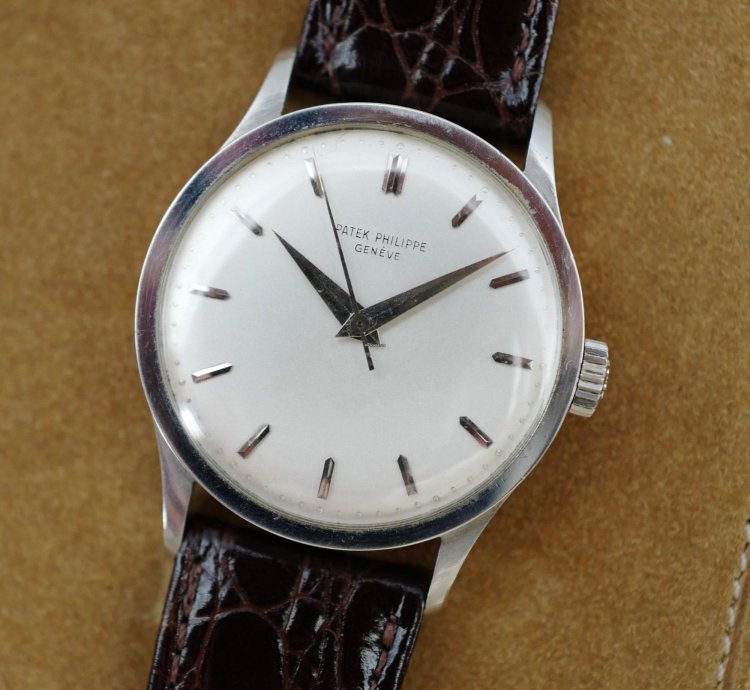 Patek Philippe Calatrava Platinum Calatrava Watch Ref 570 With Archive