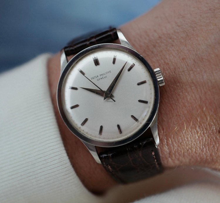 Patek Philippe Calatrava Platinum Calatrava Watch Ref 570 With Archive
