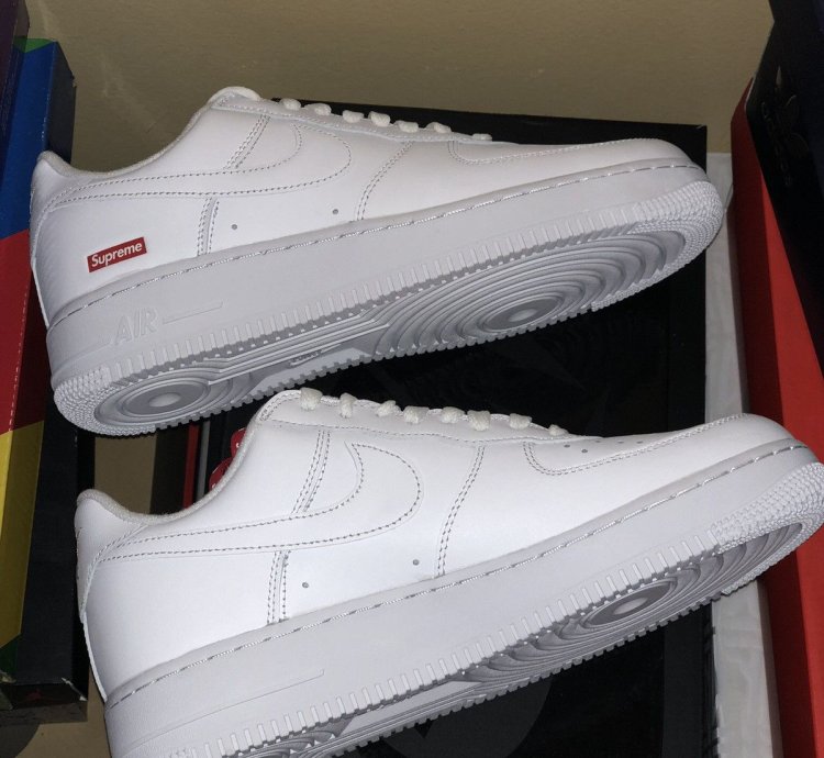 Supreme Nike Air Force 1 Low White Fw21 8 5 Mens Authentic