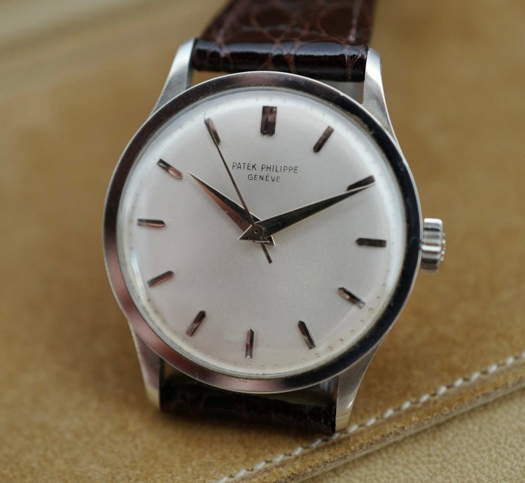 Patek Philippe Calatrava Platinum Calatrava Watch Ref 570 With Archive