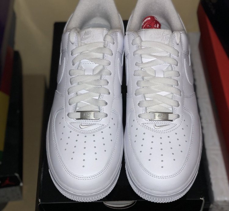 Supreme Nike Air Force 1 Low White Fw21 8 5 Mens Authentic