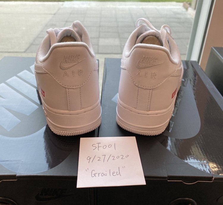 Supreme Nike Air Force 1 Low White Size 10 5 Box Logo