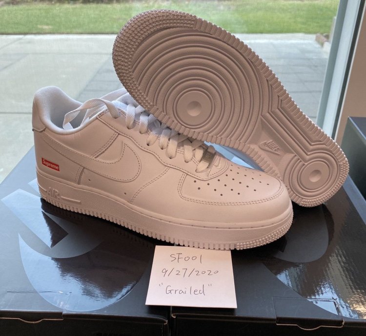Supreme Nike Air Force 1 Low White Size 10 5 Box Logo