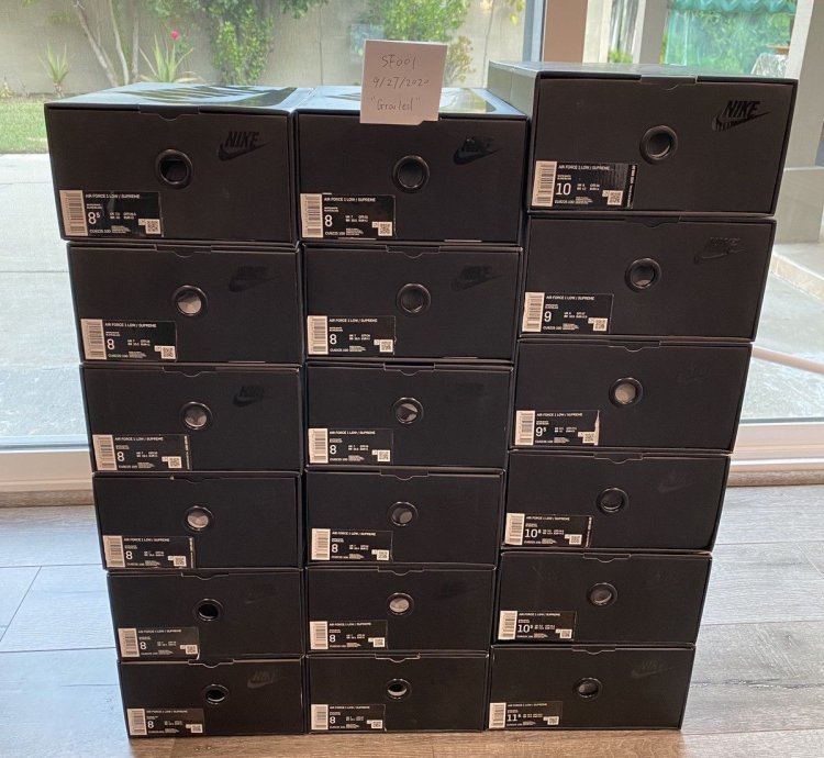 Supreme Nike Air Force 1 Low White Size 10 5 Box Logo
