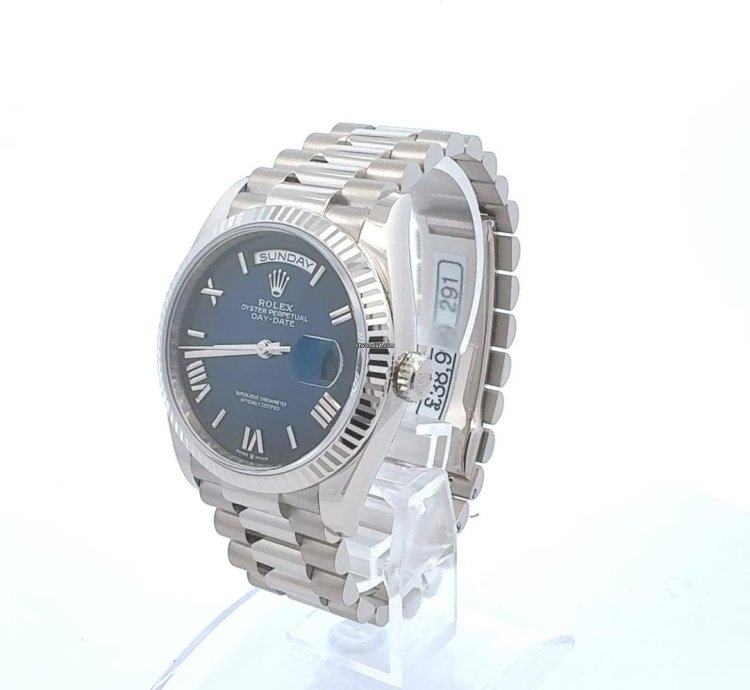 Rolex Day-date 36 Ombr Blue 18ct White Gold New 2024 Model
