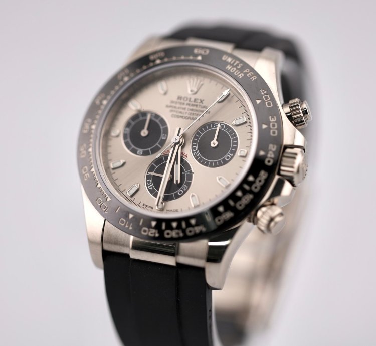 Rolex Daytona 2021 Daytona White Gold Ghost Oysterflex 116519ln