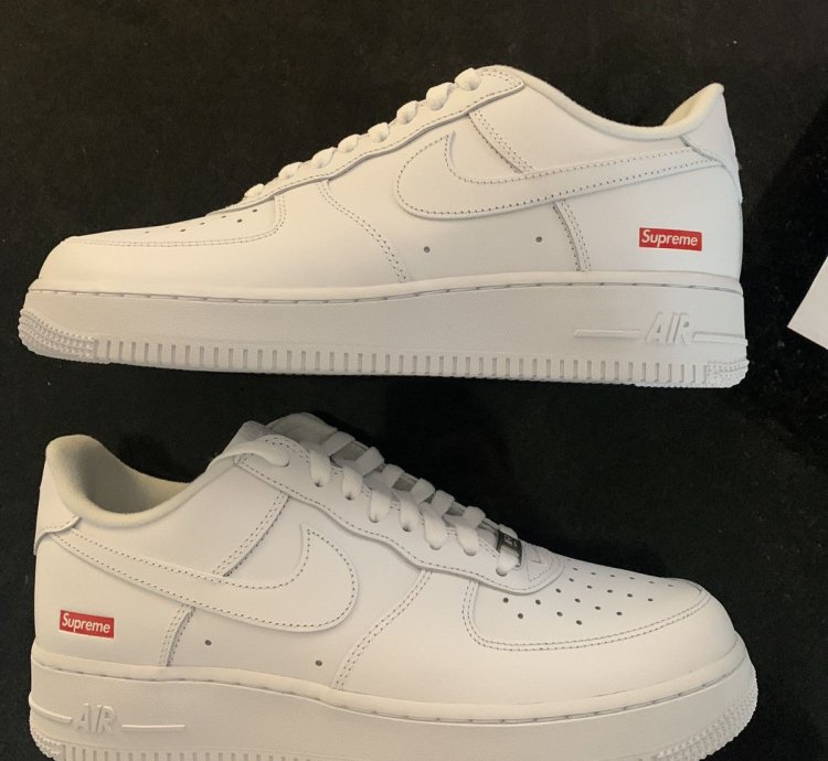 Supreme Nike Air Force 1 Low White Sizes 8 5 9 5