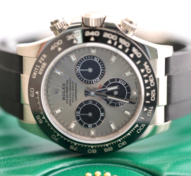 Rolex Daytona 2021 Daytona White Gold Ghost Oysterflex 116519ln