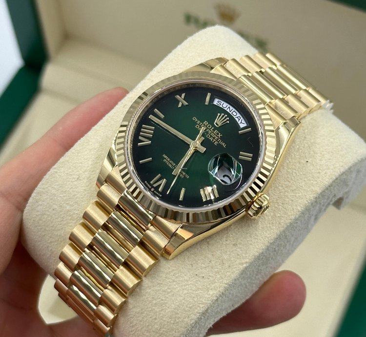 Rolex Day-date 36 Ombre Green Roman