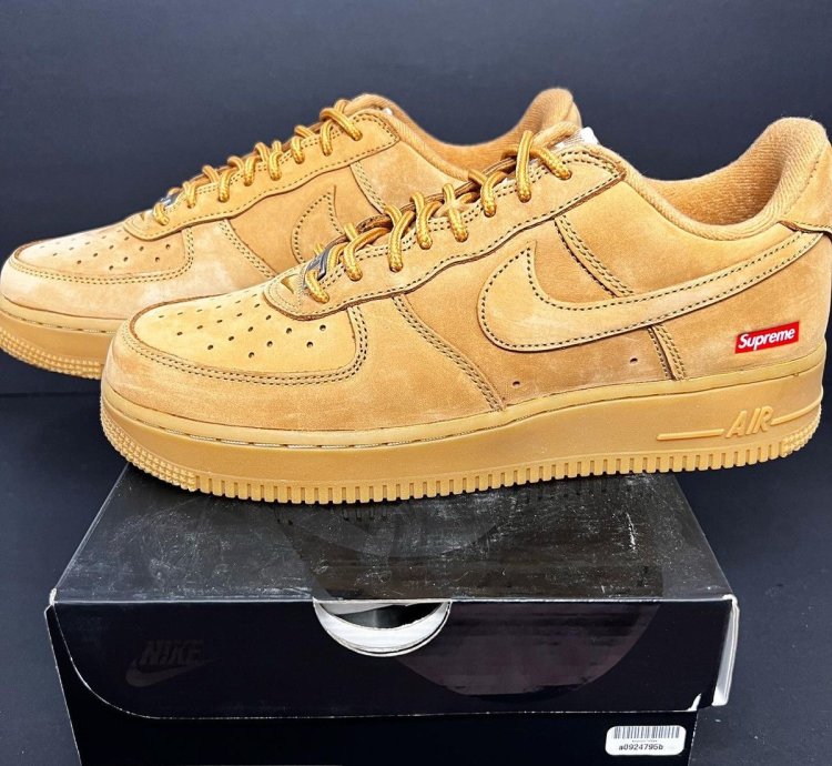 Supreme Nike Air Force 1 Sp Wheat
