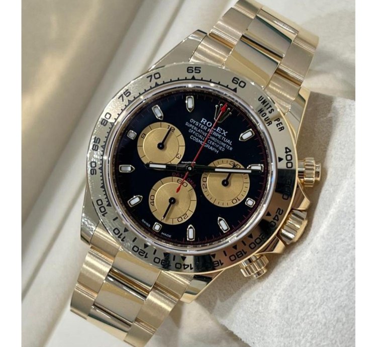 Rolex Daytona 2021 Yellow Gold Daytona Paul Newman Dial Unworn 116508 Box And Papers