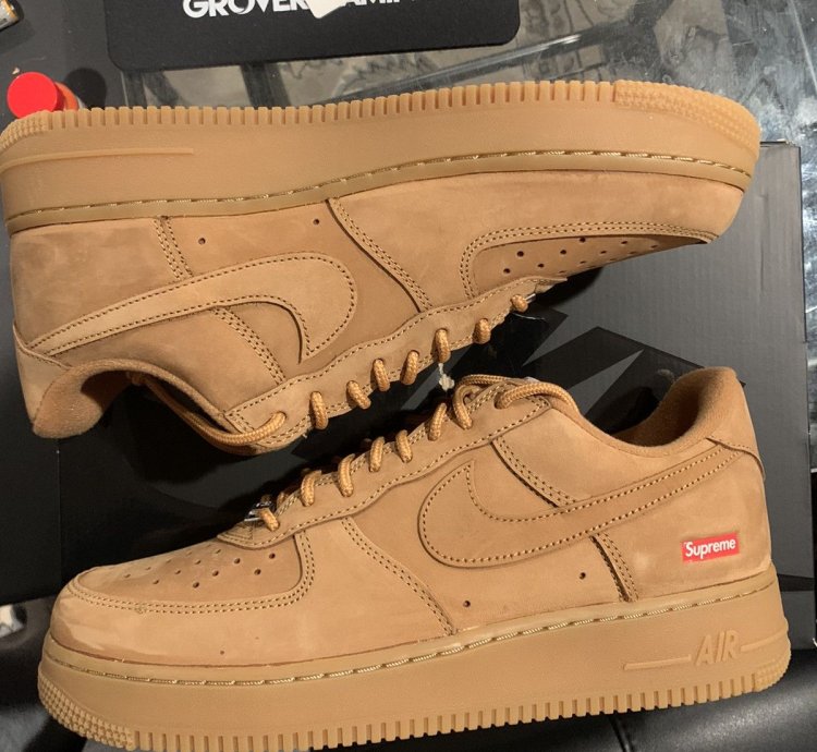 Supreme Nike Air Force 1 Wheat