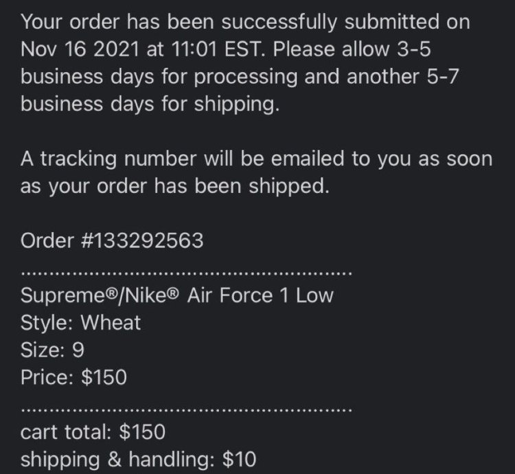 Supreme Nike Air Force 1 Wheat