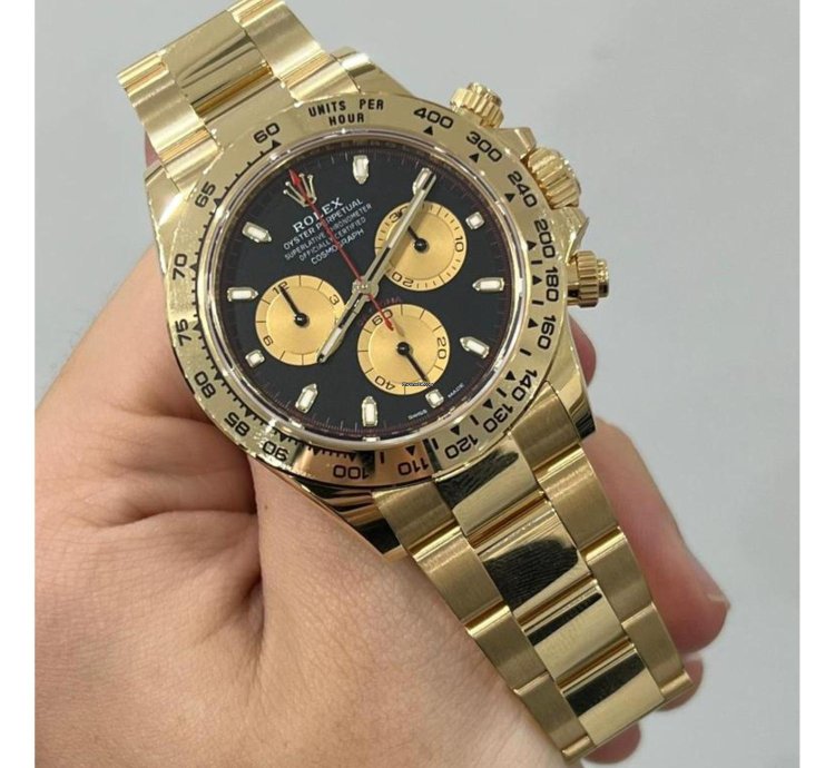 Rolex Daytona 2021 Yellow Gold Daytona Paul Newman Dial Unworn 116508 Box And Papers