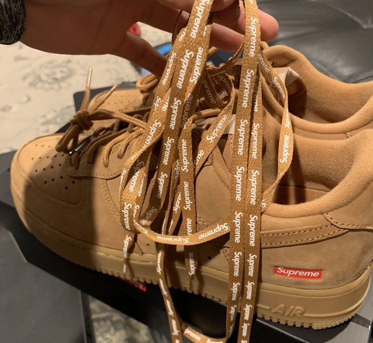 Supreme Nike Air Force 1 Wheat