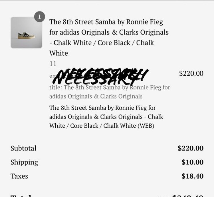 Adidas Clarks 8th Street Samba Chalk White Core Black