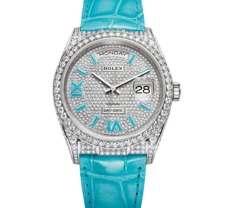 Rolex Day-date 36 Oyster Perpetual Day-date White Gold Diamond 36mm