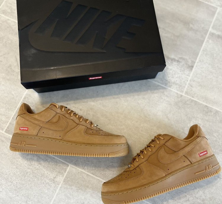 Supreme Nike Air Force One Wheat