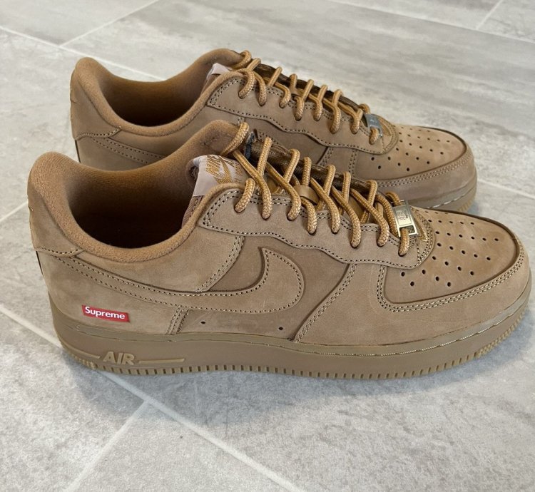 Supreme Nike Air Force One Wheat