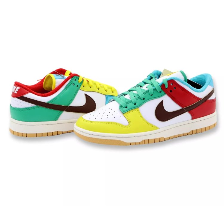 Dh0952-100 Nike Dunk Low Se Free 99 White Light Chocolate Roma Green