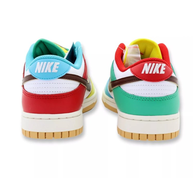 Dh0952-100 Nike Dunk Low Se Free 99 White Light Chocolate Roma Green