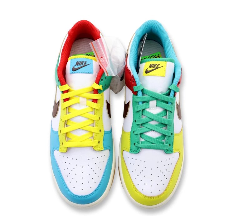 Dh0952-100 Nike Dunk Low Se Free 99 White Light Chocolate Roma Green