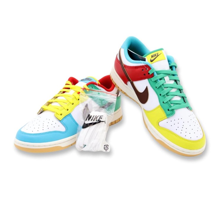 Dh0952-100 Nike Dunk Low Se Free 99 White Light Chocolate Roma Green
