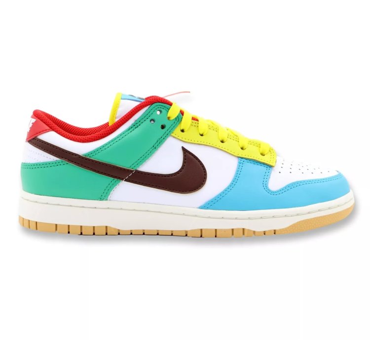 Dh0952-100 Nike Dunk Low Se Free 99 White Light Chocolate Roma Green